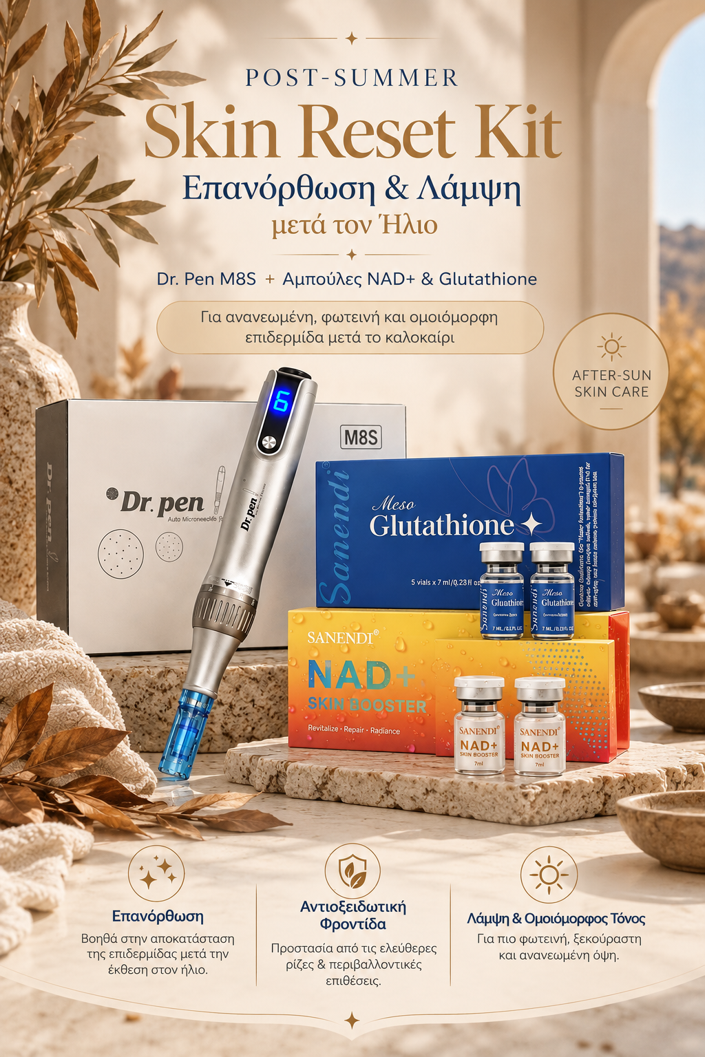 Post-Summer Skin Reset Kit | Επανόρθωση & Λάμψη μετά τον Ήλιο