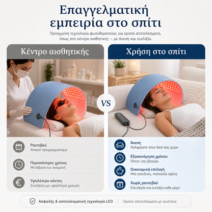 Premium LED Μάσκα Φωτοθεραπείας Προσώπου & Σώματος