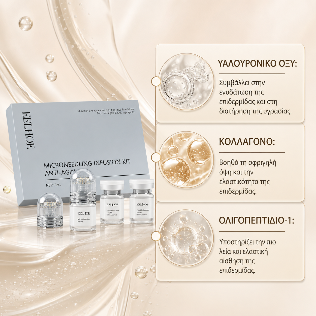 Microneedling Kit για Αρχάριους | Λείανση, Λάμψη & Ενυδάτωση