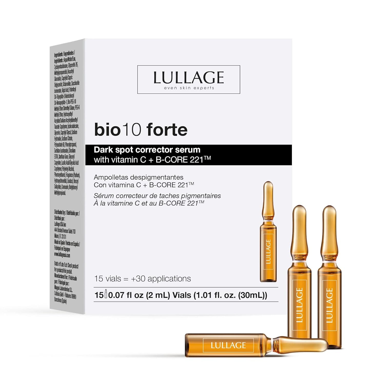 Dark Spot Corrector Ampoules with Vitamin C & B | Lullage