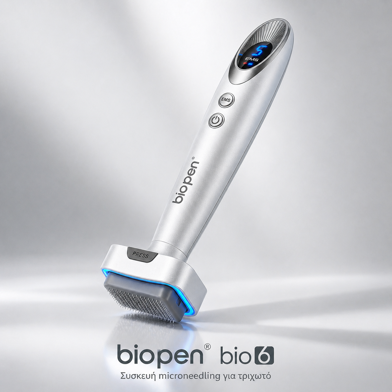 Biopen Bio 6 |Ηλεκτρονικό Microneedling Stamp για Πρόσωπο & Μαλλιά (EMS + LED)