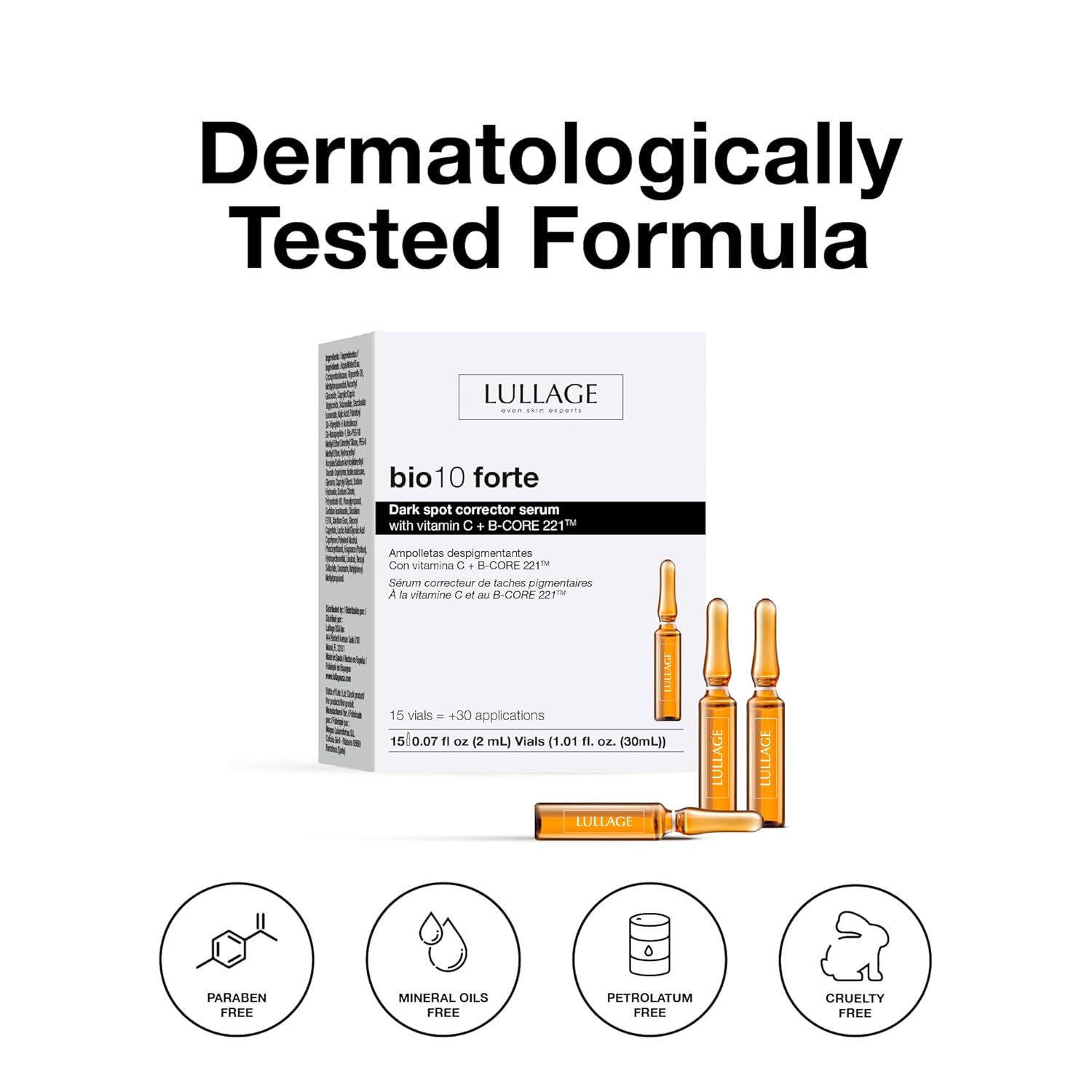 Dark Spot Corrector Ampoules with Vitamin C & B | Lullage