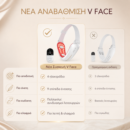 Συσκευή V-Face Lifting Προσώπου | Σύσφιξη, Τόνωση & Φωτοθεραπεία