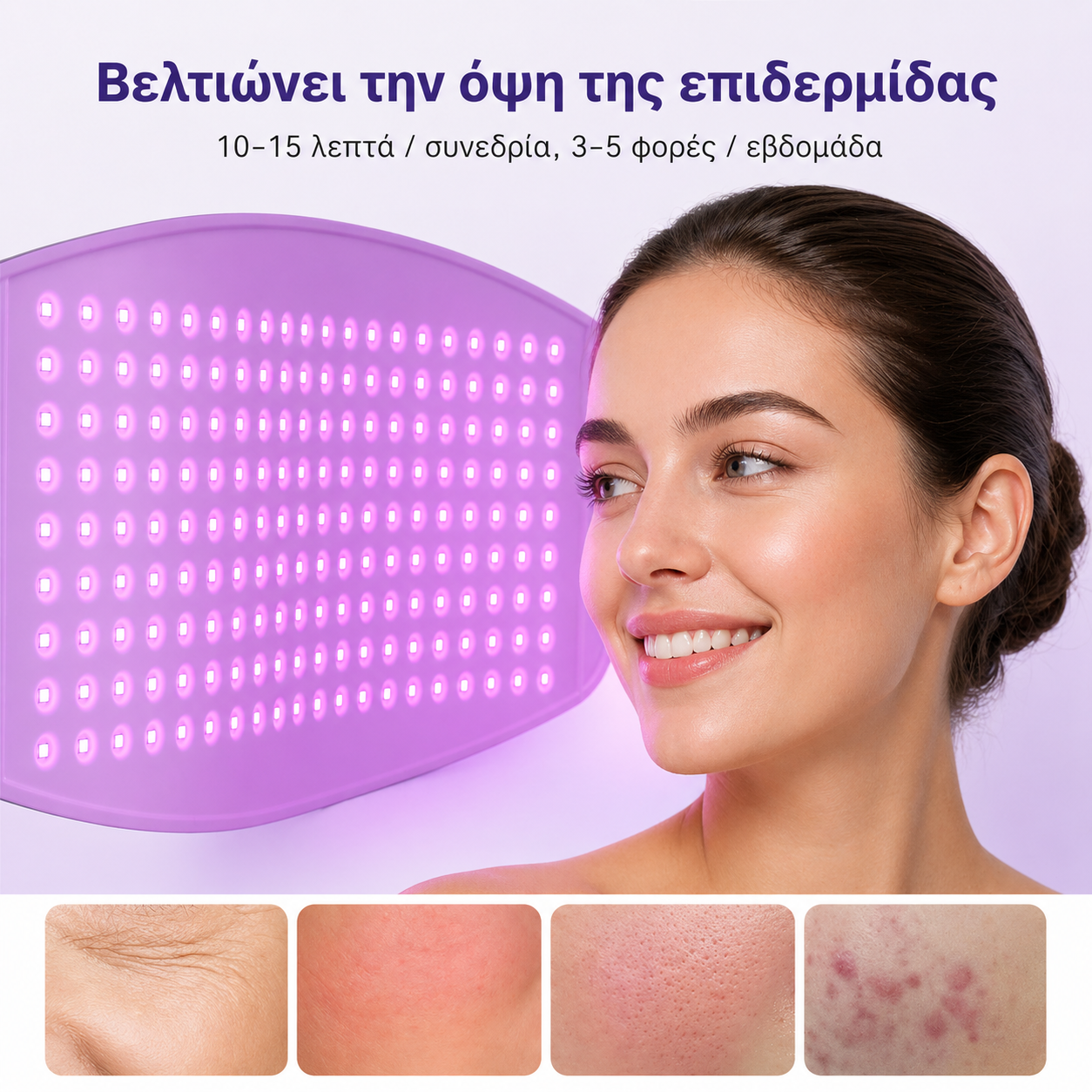 Premium LED Μάσκα Φωτοθεραπείας Προσώπου & Σώματος