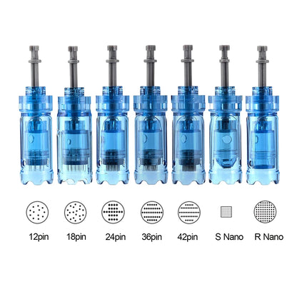 Κεφαλές Dermapen Dr Pen M8S | Σετ 10 Τεμαχίων (12, 18, 24, 36, 42 Pins, S Nano & R Nano)