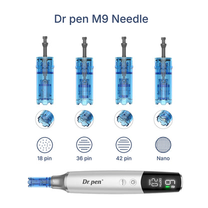 Κεφαλές Dermapen Dr. Pen M9 | Σετ 10 Τεμαχίων 18, 36, 42 Ακίδων & Στρογγυλές Νάνο