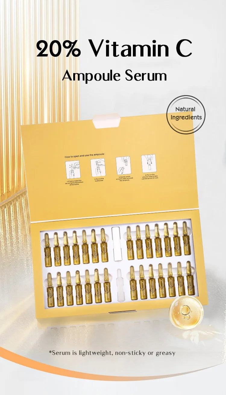 Αμπούλες 20% Βιταμίνης C για Λάμψη και Αντιοξείδωση