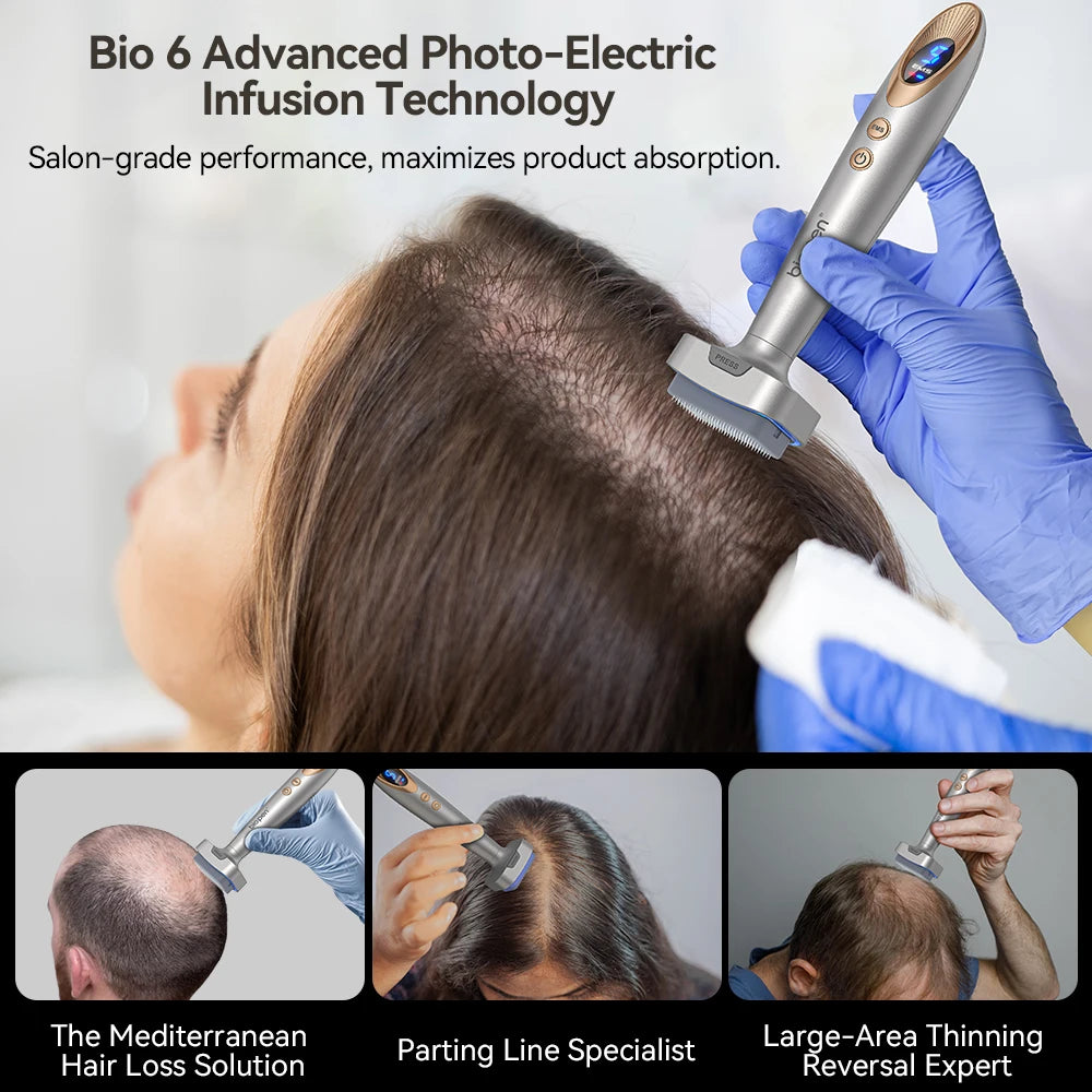 Biopen Bio 6 |Ηλεκτρονικό Microneedling Stamp για Πρόσωπο & Μαλλιά (EMS + LED)