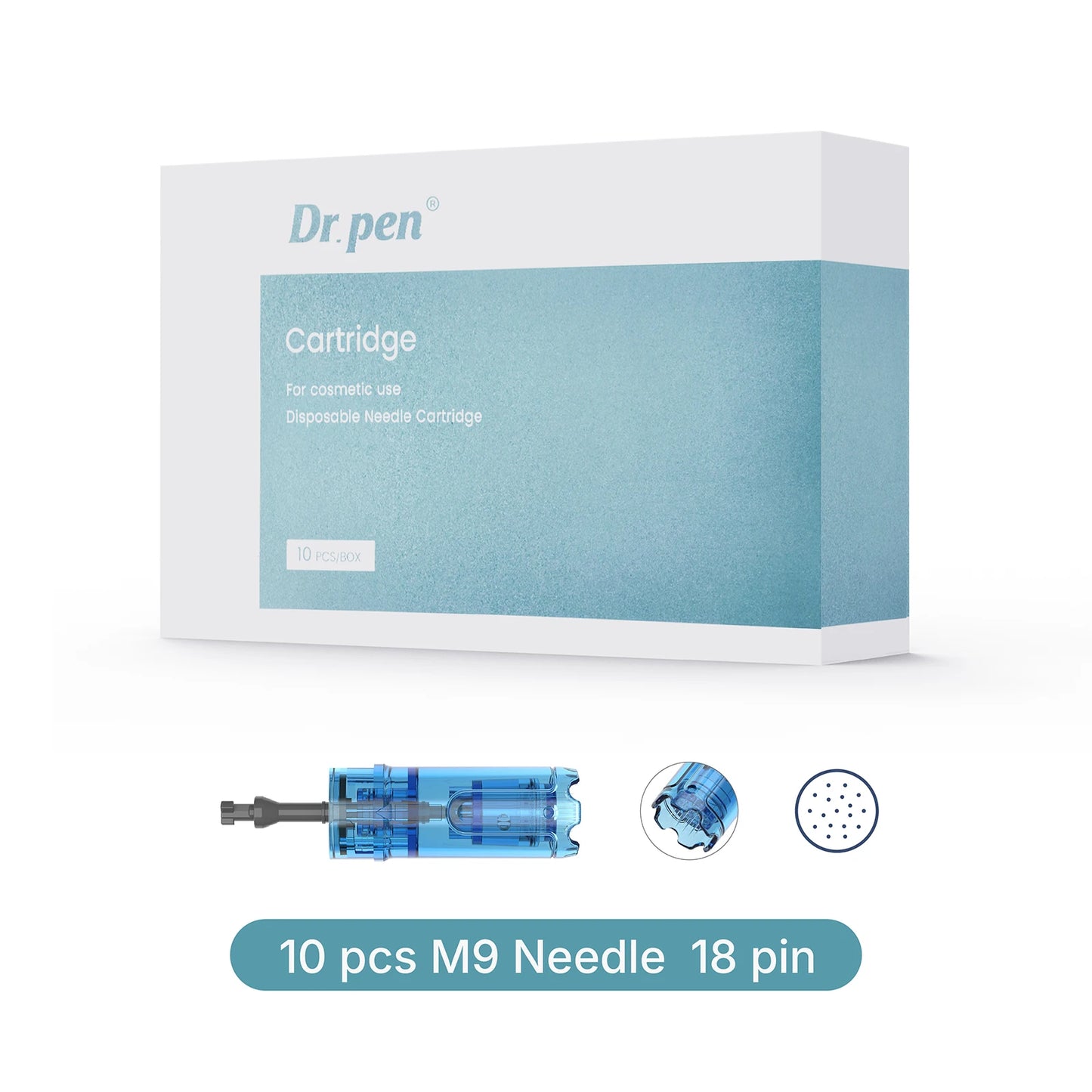 Κεφαλές Dermapen Dr. Pen M9 | Σετ 10 Τεμαχίων 18, 36, 42 Ακίδων & Στρογγυλές Νάνο