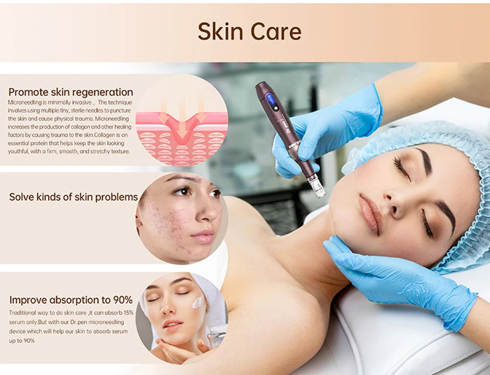Dr Pen A10 Dermapen με 12 Κεφαλές | Επαγγελματική Συσκευή Μεσοθεραπείας