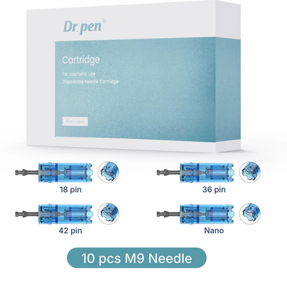 Κεφαλές Dermapen Dr. Pen M9 | Σετ 10 Τεμαχίων 18, 36, 42 Ακίδων & Στρογγυλές Νάνο
